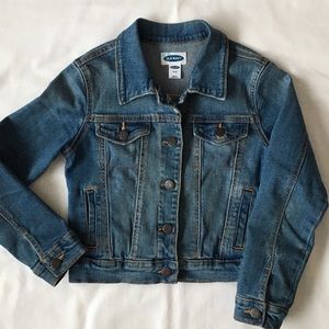 Jeans jacket size medium 8 girls stretch Old Navy
